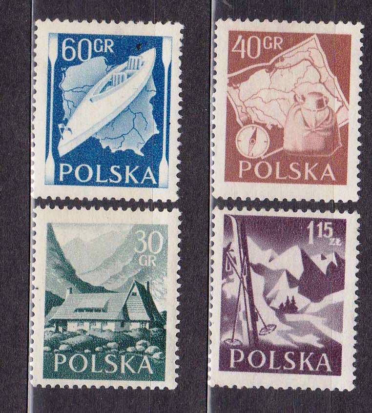 ZM Польша 1956 г MNH - туризм - фото фото фото 0