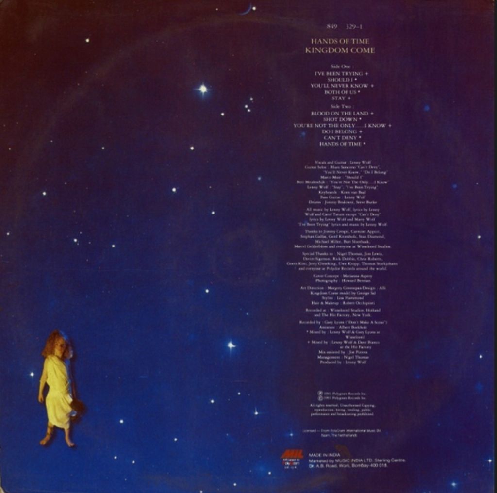 Kingdom Come - Hands Of Time - 1991.  (LP). 12. Vinyl. Пластинка. India. - фото фото фото 1
