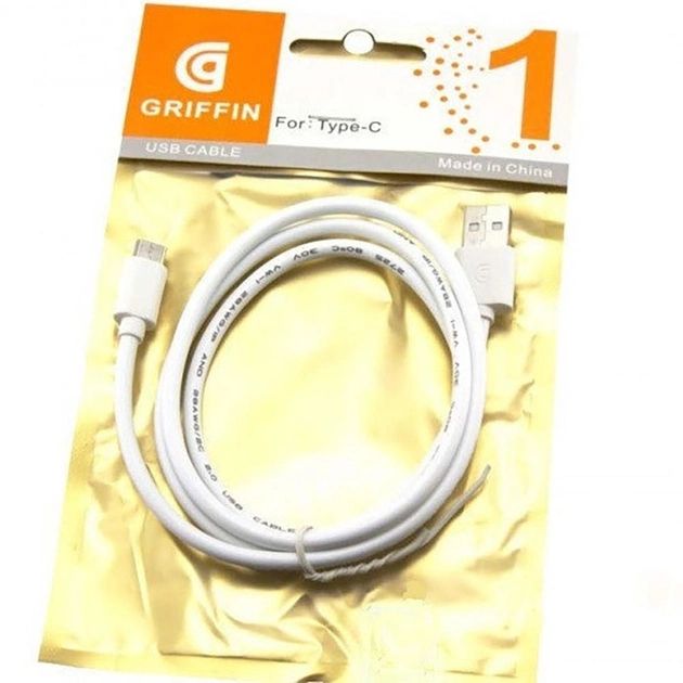 Кабель GRIFFIN Type-C 1m white - фото фото фото 0