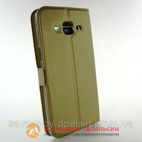 Чехол книжка Samsung J5 J500 Smart Case gold - фото фото фото 1