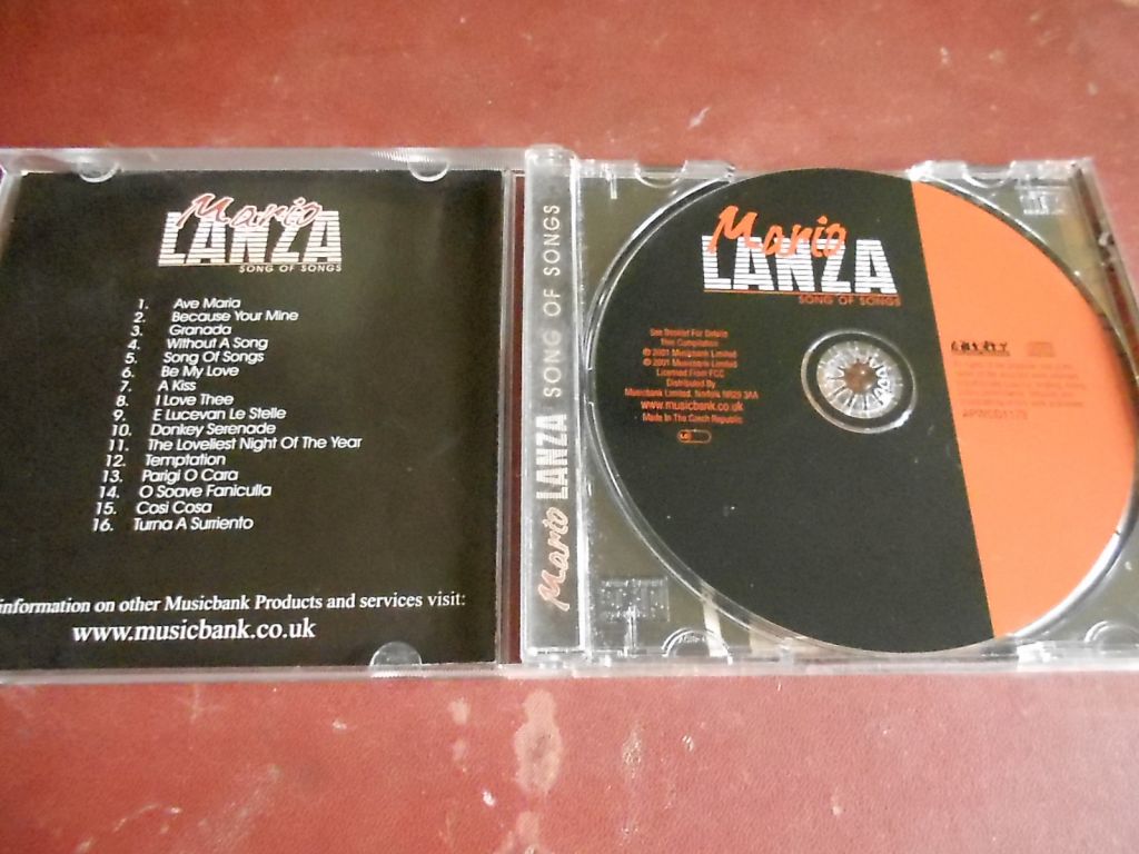 Mario Lanza Song Of Songs CD б/у - фото фото фото 2