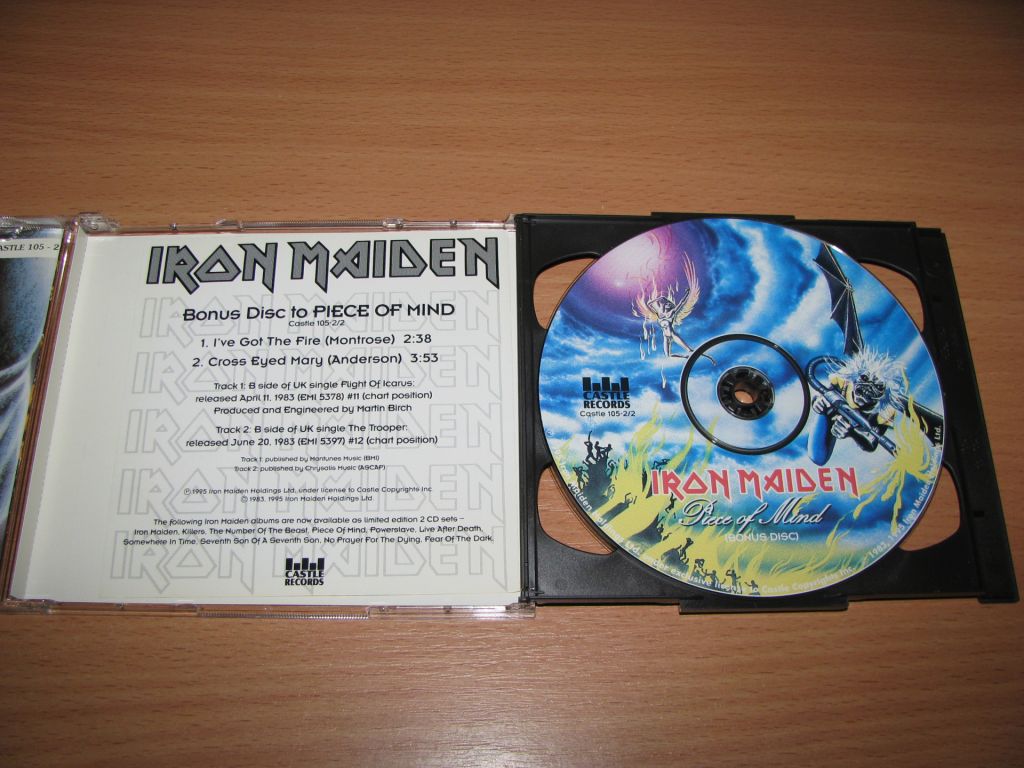 IRON MAIDEN - Piece Of Mind   (1995 Castle 2СD,USA) - фото фото фото 2