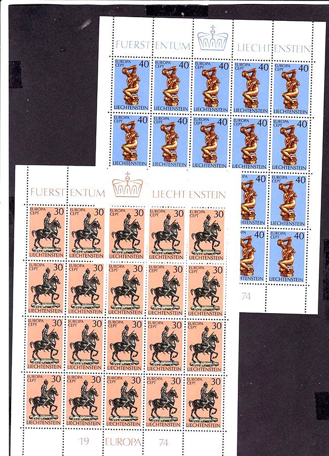 Лихтенштейн 1974 г  MNH - 2а м/л   искусство - фото фото фото 0