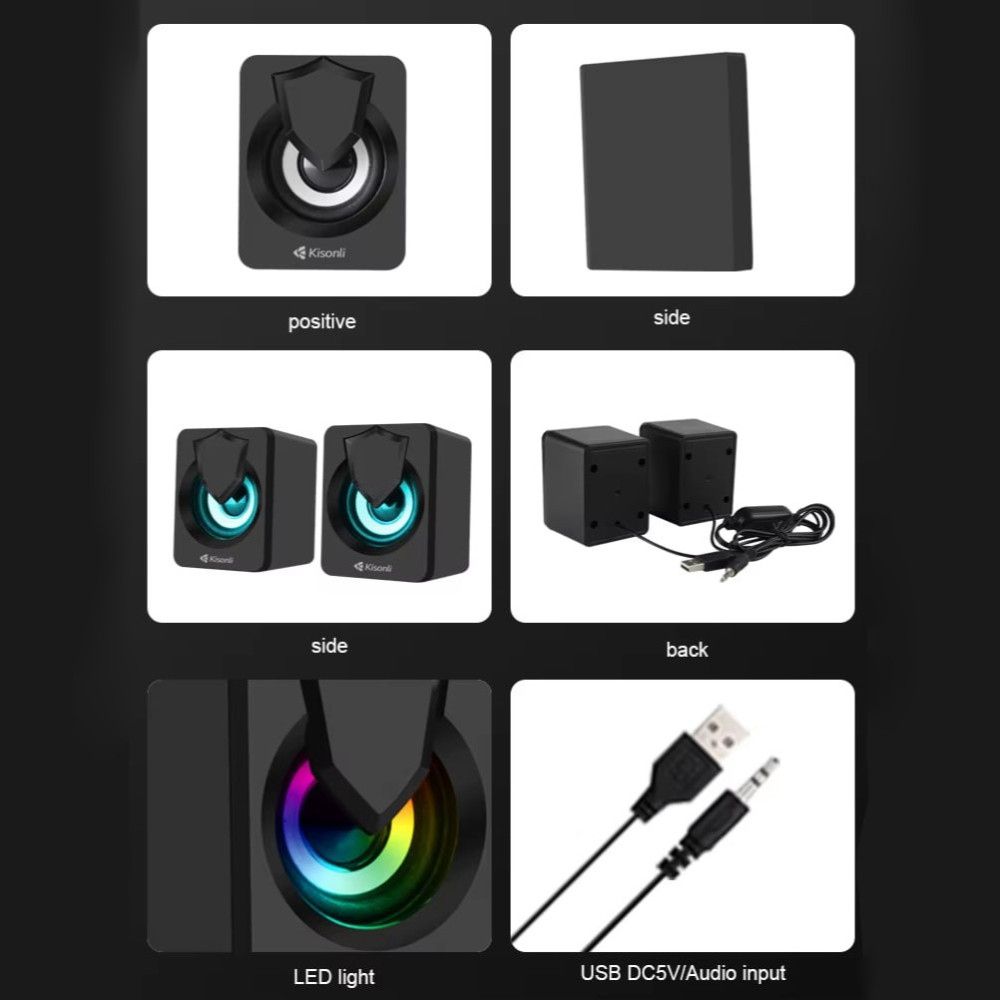 Закінчуються!!! Акустична система Kisonli L-1030 LED AUX/USB - фото фото фото 8