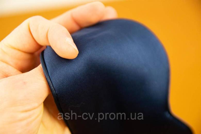 Маска, для сну, на очі, Premium, Silk Sleep Mask, Blue - фото фото фото 4