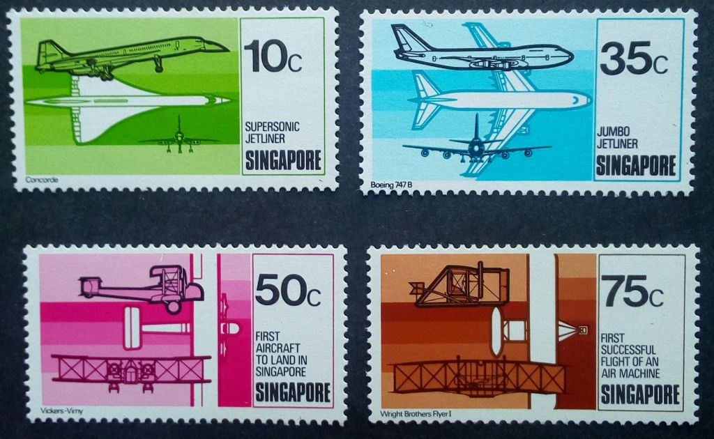 Сингапур 1978 История авиации, самолеты, MNH  (КЦ=6 евро) - фото фото фото 0