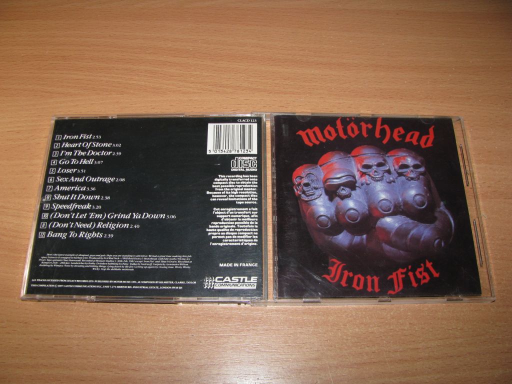MOTORHEAD - Iron Fist  (1987 Castle 1st press) - фото фото фото 0