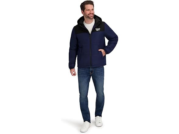 Теплая куртка Reebok Midweight Puffer Jacket Оригинал США New - фото фото фото 1