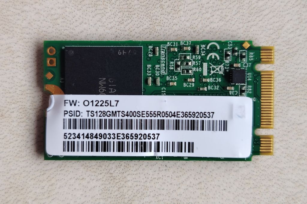 Внутрішній накопичувач М.2 SATA 2242 Transcend MTS400  (TS128GMTS400SE2) 128,0 GB - фото фото фото 1