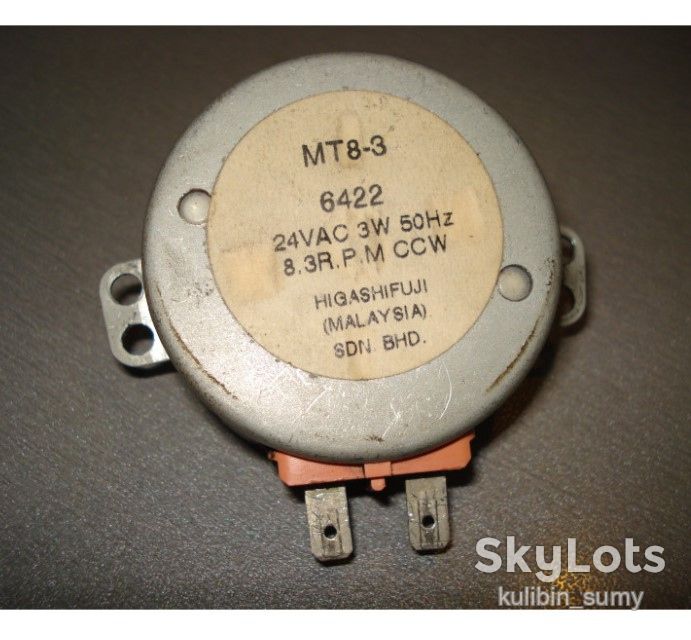 Двигатель MT8-3 24V 3W 50Hz 8.3 об/мин б/у - фото фото фото 0