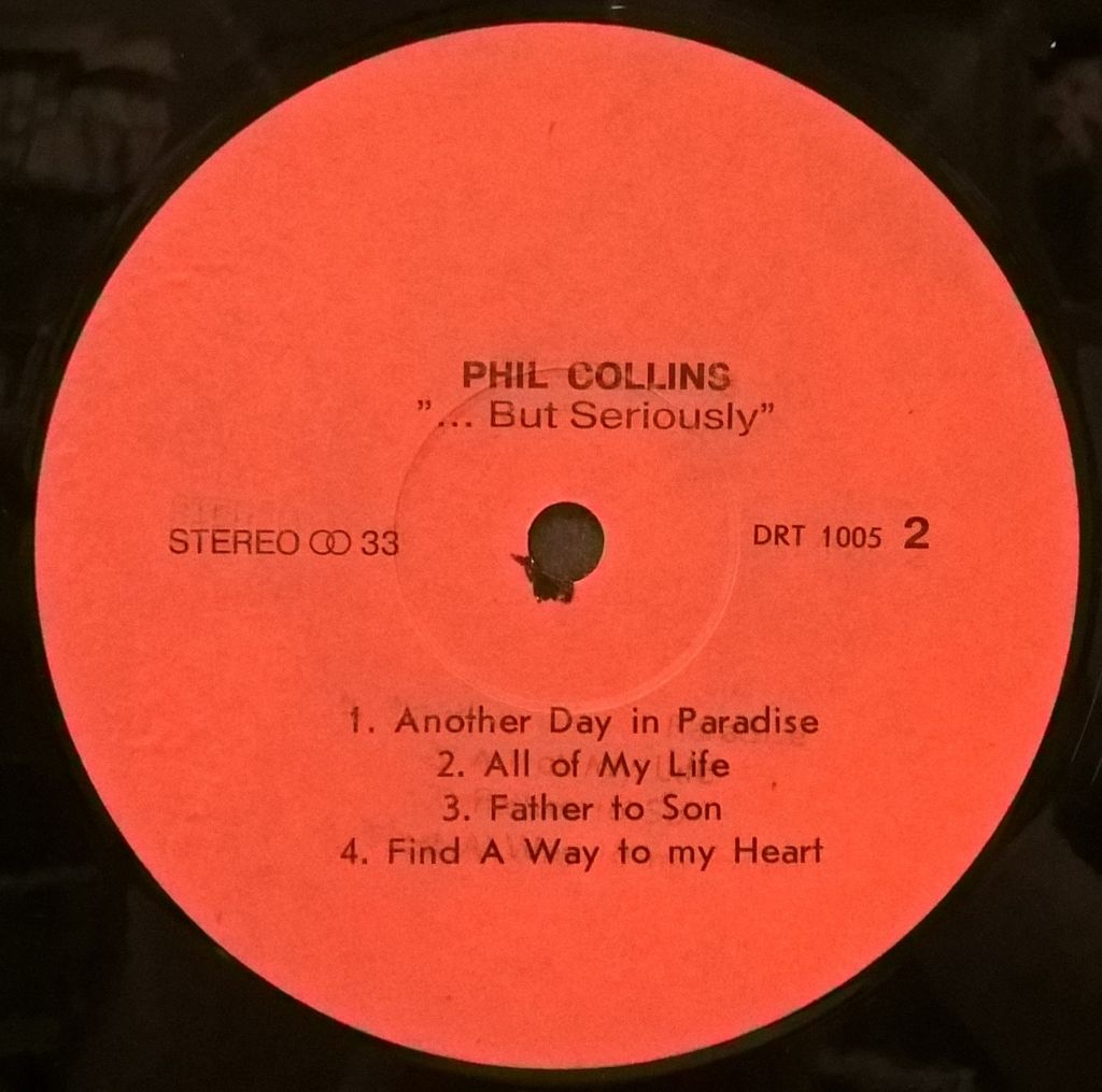 Phill Collins EX Genesis - ... But Seriously - 1989.    (LP). 12. Vinyl. Пластинка. - фото фото фото 3