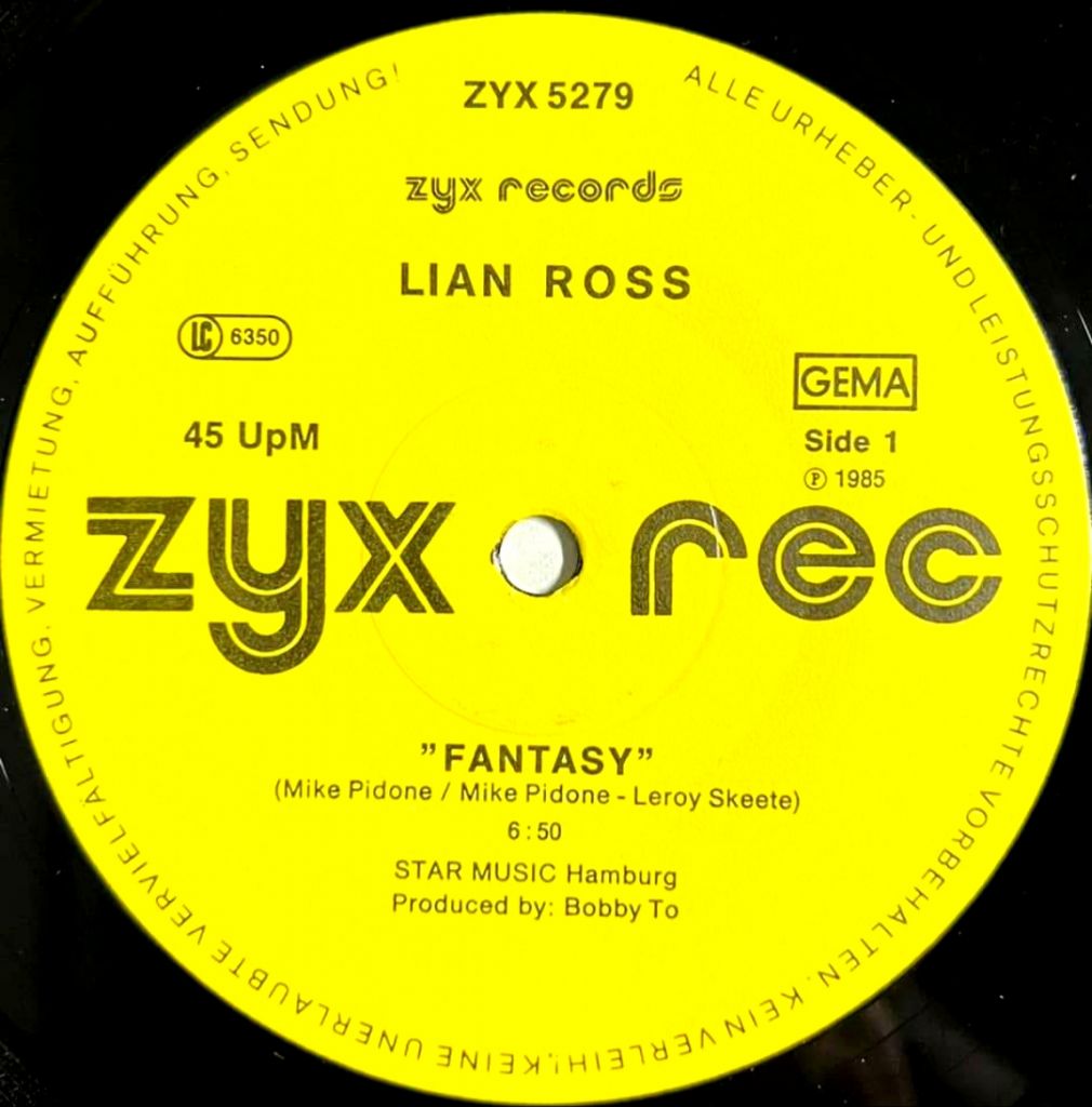Lian Ross - Fantasy / Saturday Night - 1985.   (EP). 12. Vinyl. Пластинка. Germany - фото фото фото 2