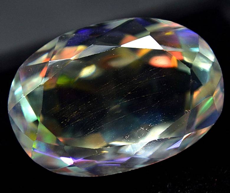 Радужный кварц 26.60 Ct Сертификат - фото фото фото 2