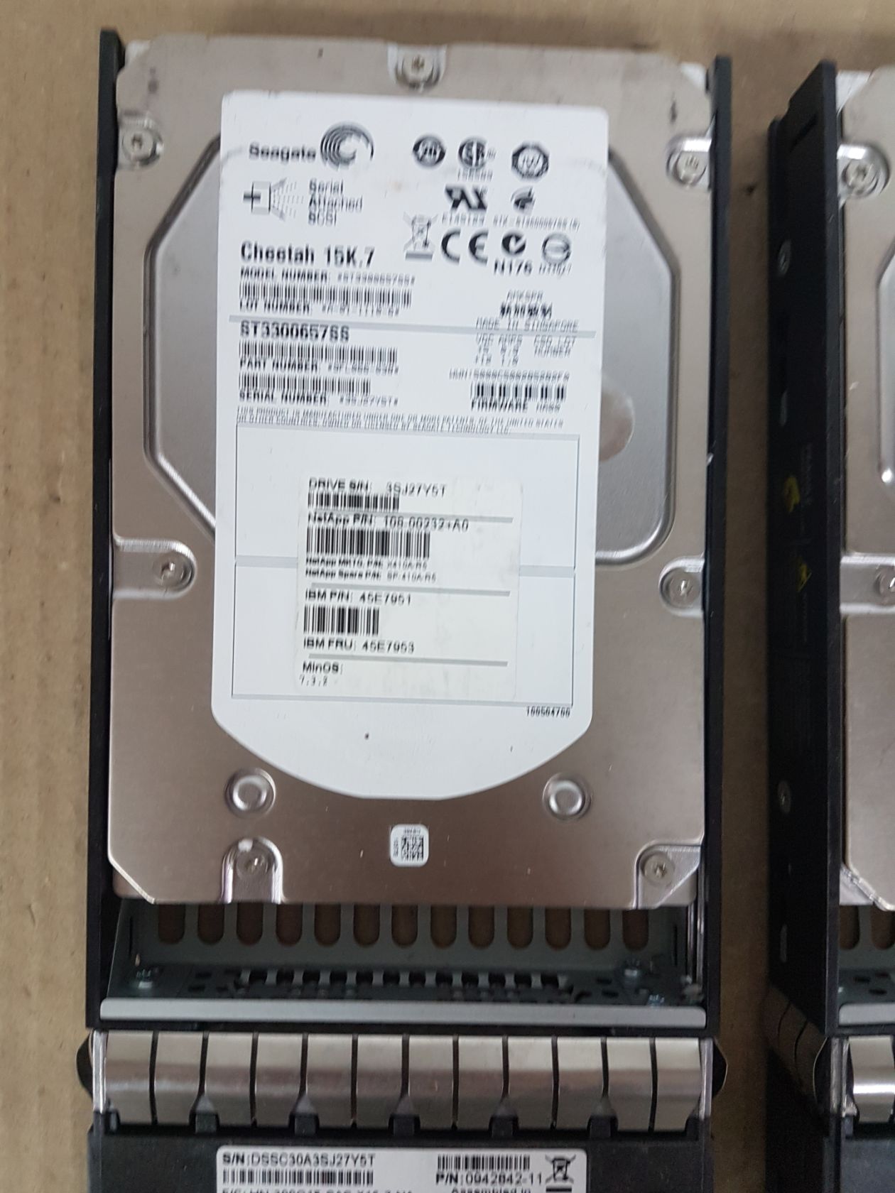 Диски HDD 3.5" SAS 300gb ST3300657SS, 6шт одним лотом,  від 1грн  (№039) - фото фото фото 1