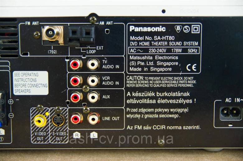 Ресивер Panasonic SA-HT80 (DVD. CD. 6ти канальний) - фото фото фото 6