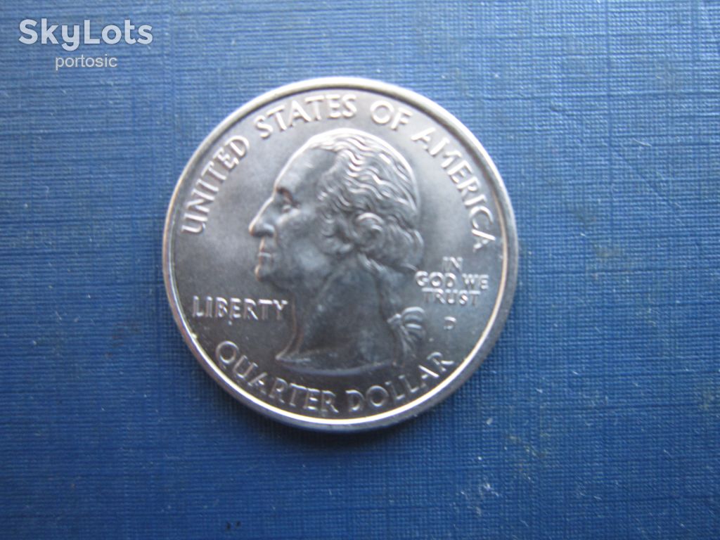 Монета квотер 25 центів США 2001 D Північна Каролина літак - фото фото фото 1