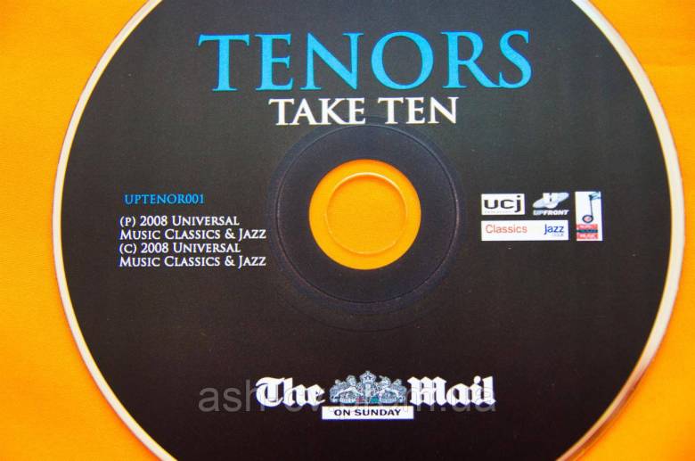 Музичний диск CD. TENORS - TAKE TEN - фото фото фото 1