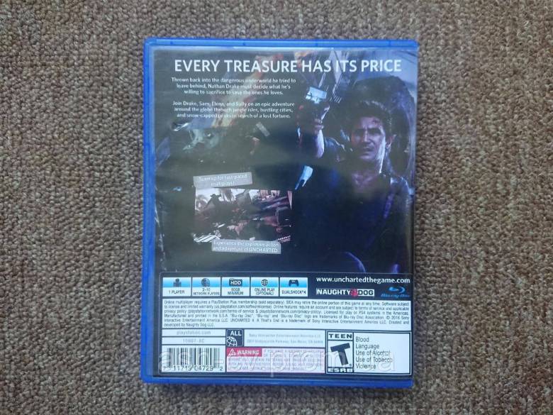Диск Playstation 4 - Uncharted 4 - фото фото фото 1