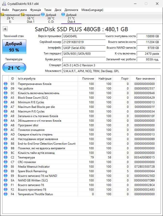 480Gb SATA 2.5" SanDisk SSD Plus - фото фото фото 2
