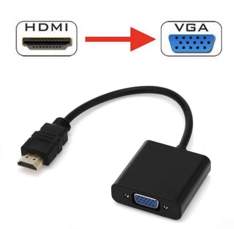 Адаптер-конвертер HDMI на VGA (перехідник) Converter емулятор монітора - фото фото фото 1