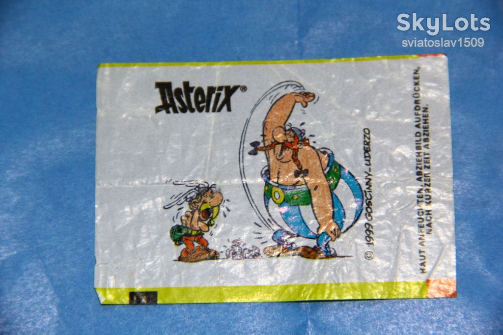 вкладыш от жевательной резинки ASTERIX Fleer - фото фото фото 2