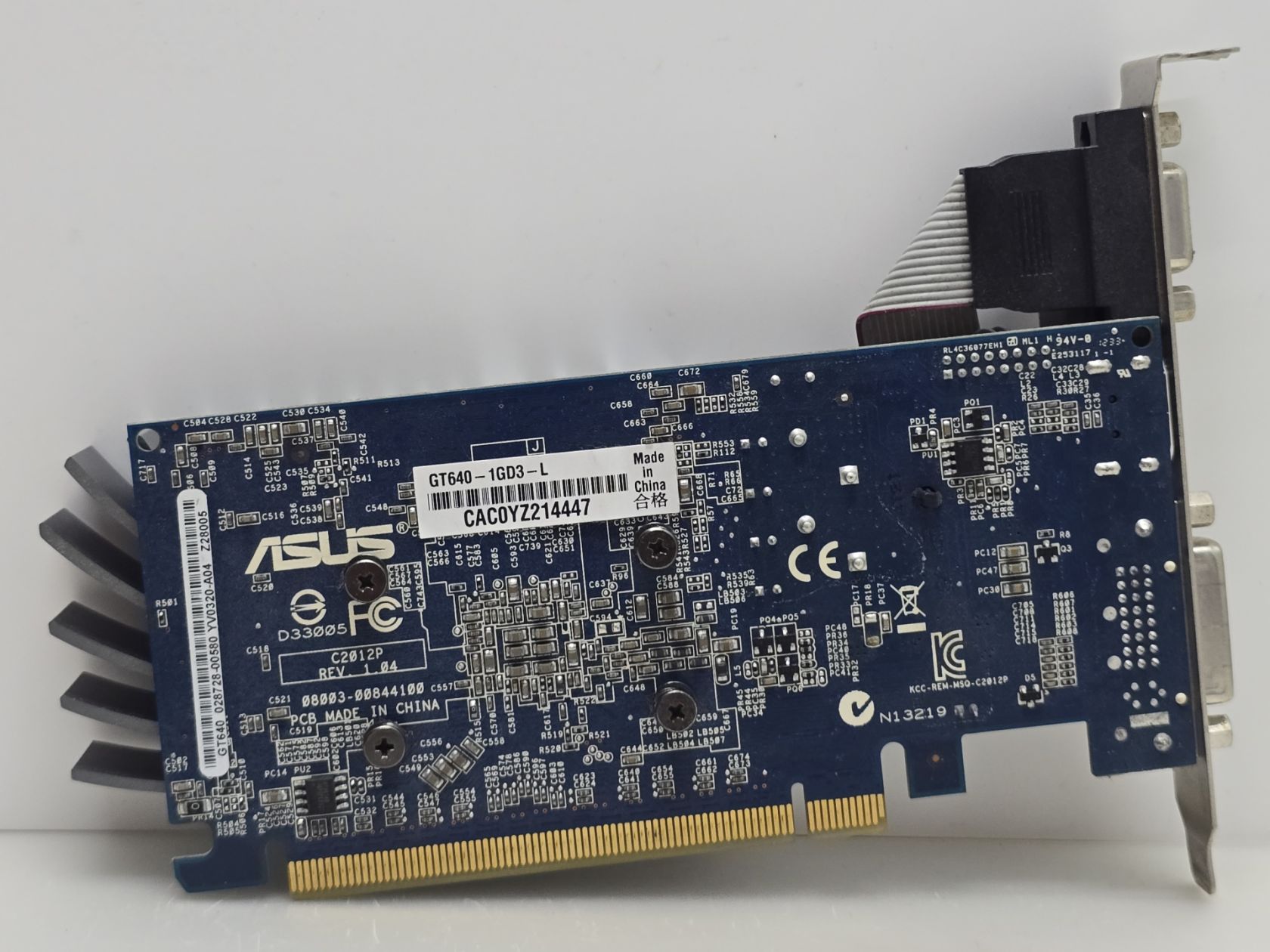 Відеокарта ASUS GeForce GT 640 1GB   (1GB,GDDR3,64 Bit,HDMI,PCI-Ex 8x,Б/у) - фото фото фото 2
