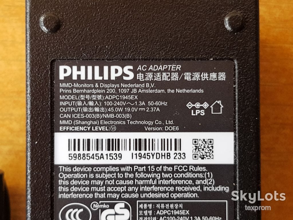 Блок живлення монітора Philips 19 вольт 2,37 ампера - фото фото фото 1