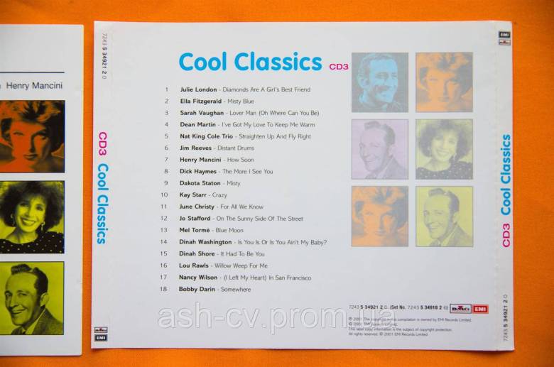 Музичний диск CD. COOL CLASSICS (3cd) - фото фото фото 6