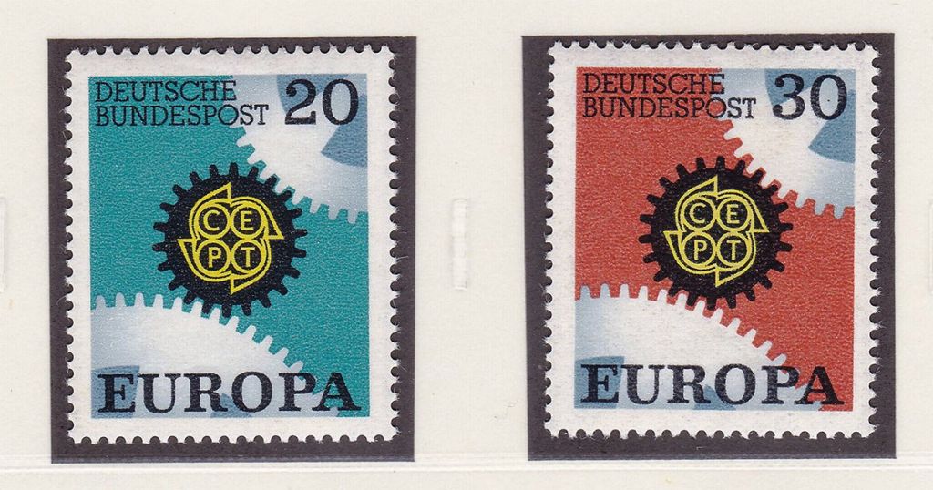 Германия   1967 г  MNH  - EUROPA  CEPT - - фото фото фото 0