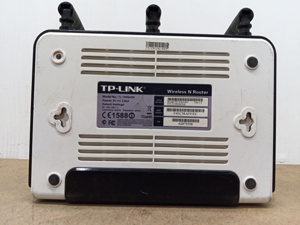 Б/У роутер TP-LINK TL-WR940N  без блоку живлення код tp4 - фото фото фото 4