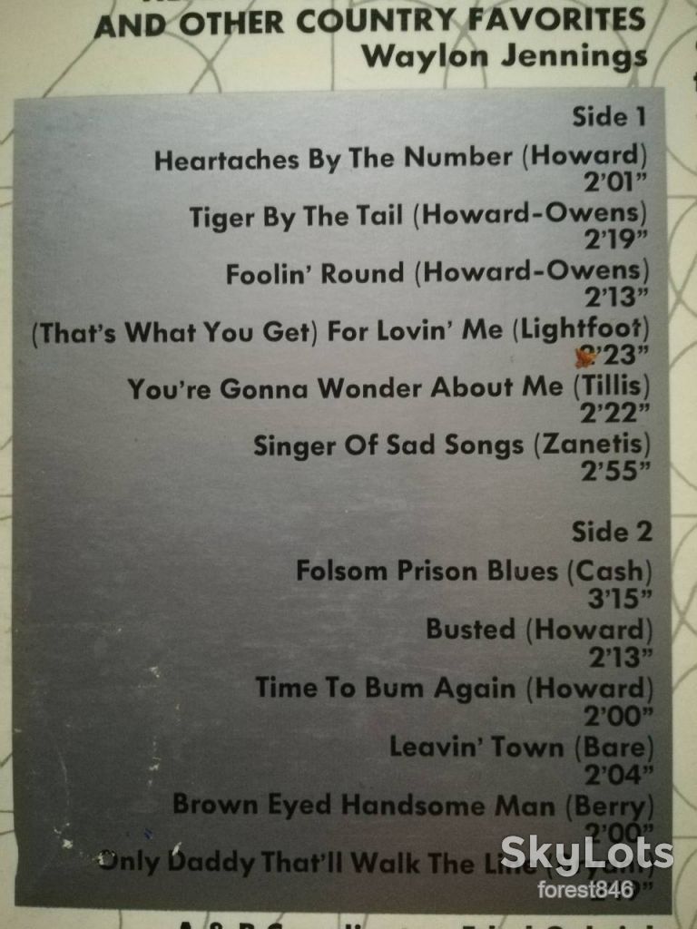 Waylon Jennings-Heartaches by the number-Ex.-США - фото фото фото 2
