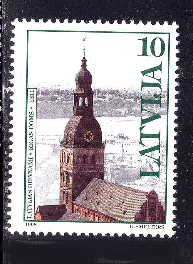 Латвия  1998 г MNH - архитектура - фото фото фото 0