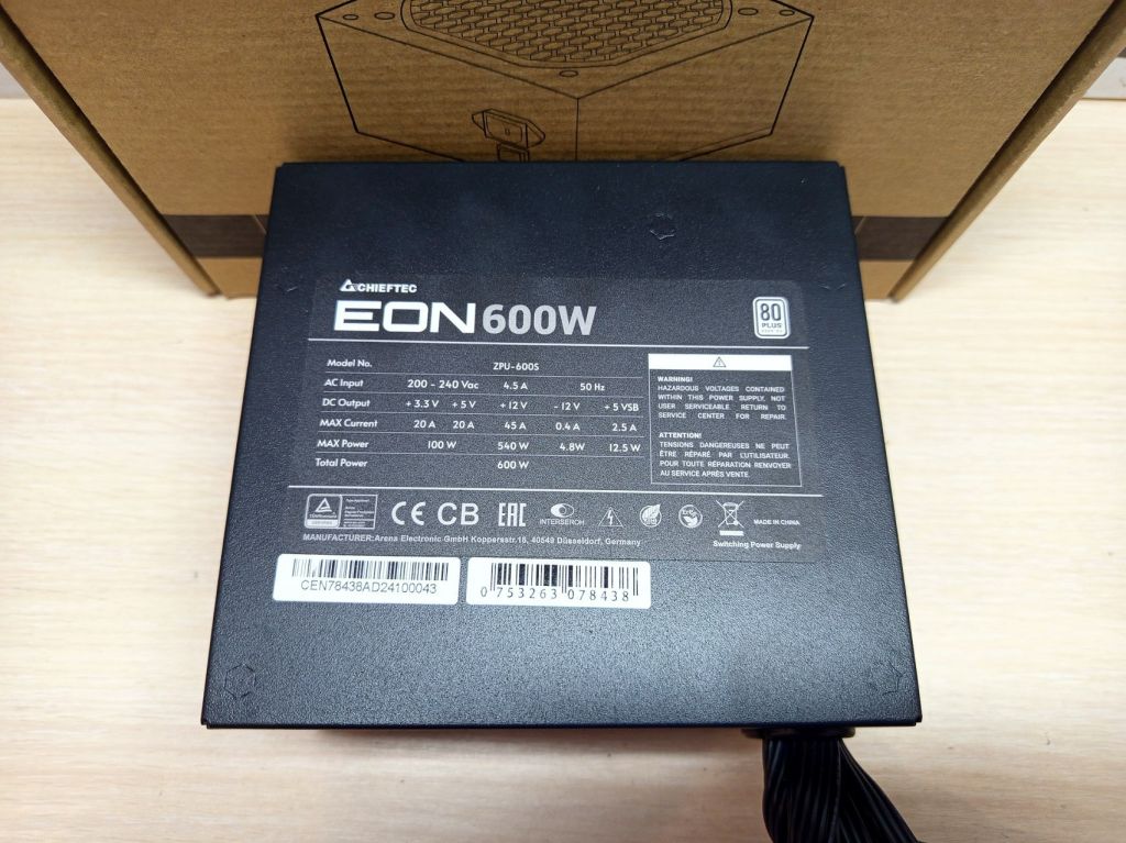 Блок живлення Chieftec EON 600W   (ZPU-600S) - фото фото фото 2