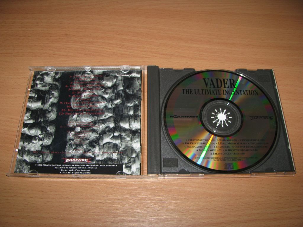 VADER - The Ultimate Incantation    (1992 Relativity 1st press,USA) - фото фото фото 1