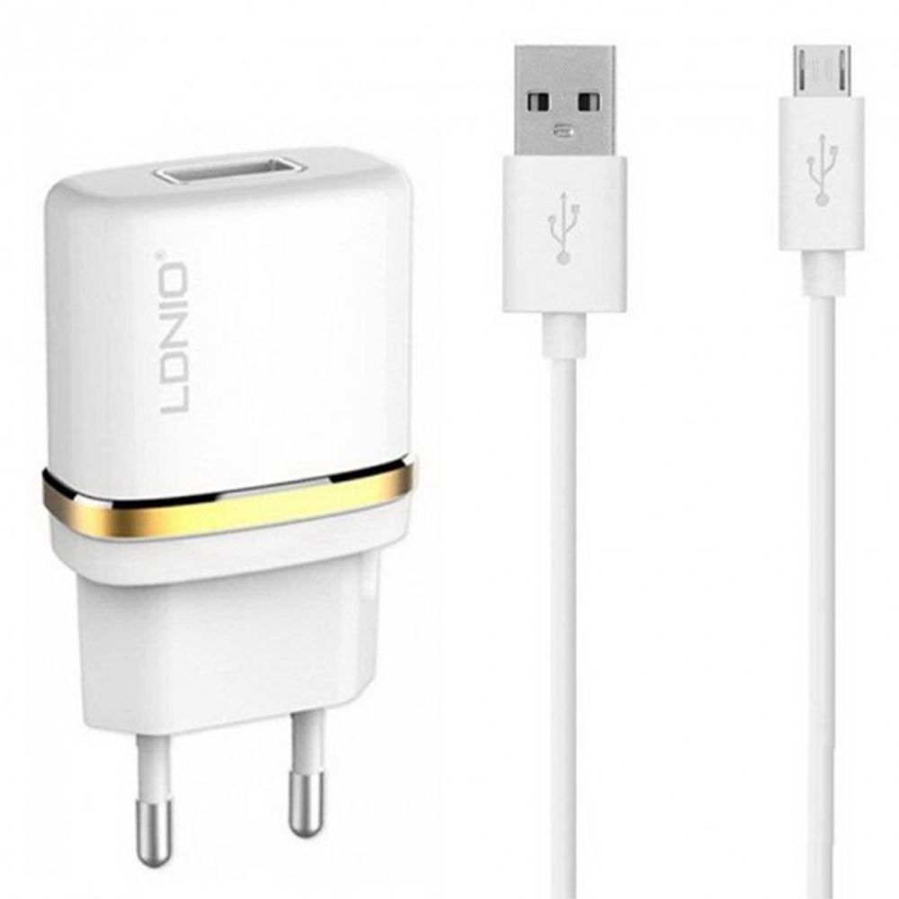 Зарядка LDNIO DL-AC50 1USB 5V/1A  + кабель micro USB - фото фото фото 0