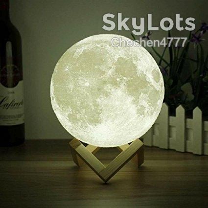 Нічник 3D світильник місяць Moon Touch Control 15 см - фото фото фото 1