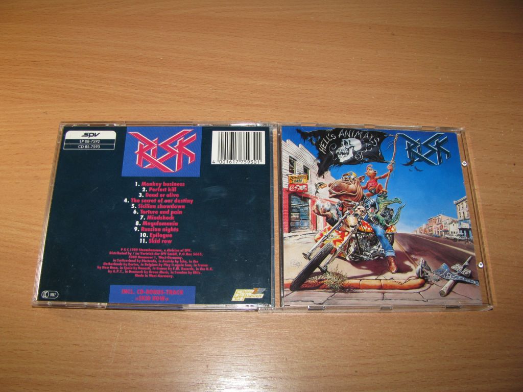 RISK - Hell's Animals  (1989 Steamhammer 1st press) - фото фото фото 0