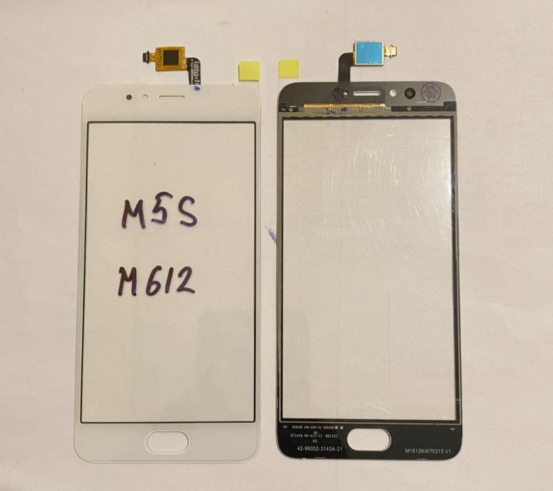 Meizu M5s / M612 white сенсор, тачскрин для ремонта без ОСА пленки - фото фото фото 0