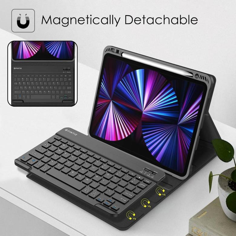 7627-чехол-клавиатура FINTIE для iPad Pro 11 дюймов (4-го/3-го поколения) 2022/2021  мягкая задняя к - фото фото фото 1