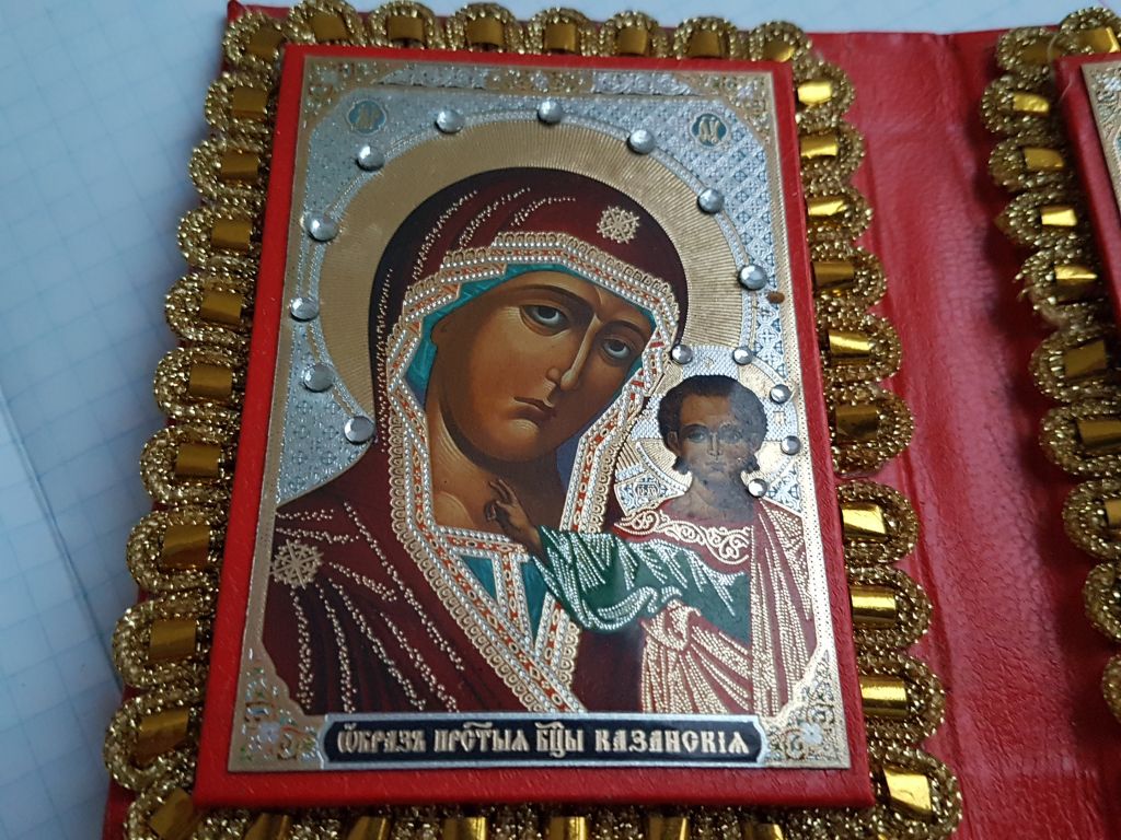 Икона книжечка, Иисус и Богородица - фото фото фото 4