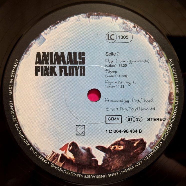 Pink Floyd - Animals - 1977.  (LP). 12. Vinyl. Пластинка. Germany. - фото фото фото 6