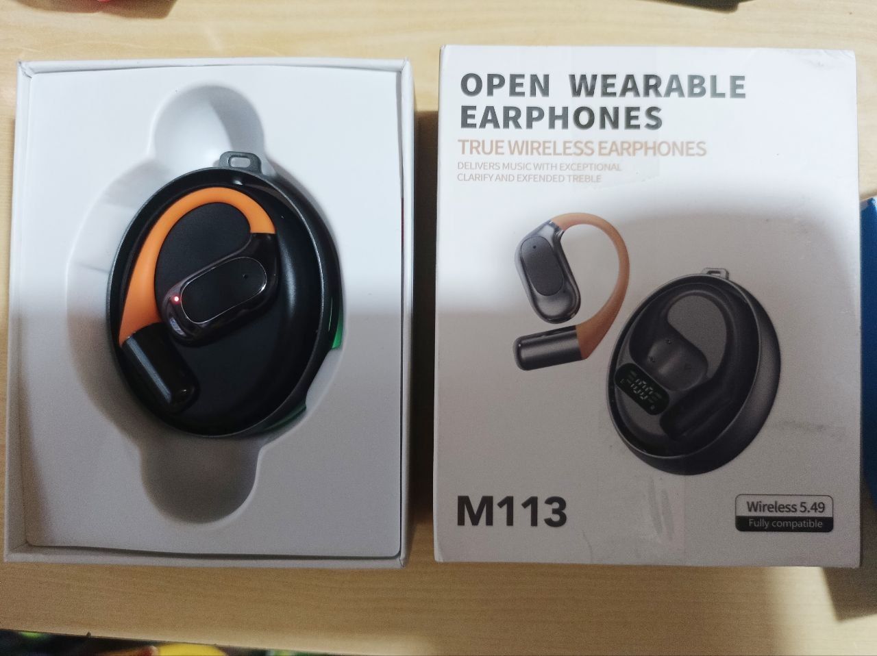 Бездротові навушники відкритого типу M113 Open Wearable Earphones. Амазон - фото фото фото 0