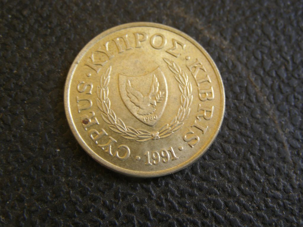 5 центов Кипр 1991 г - фото фото фото 1