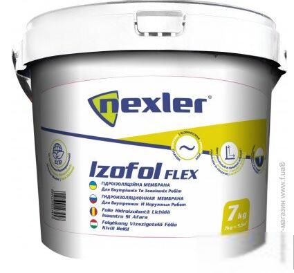 401408 ГИДРОИЗОЛЯЦИЯ NEXLER IZOFOL FLEX 12 kg годен до 24,08,2022 - фото фото фото 0