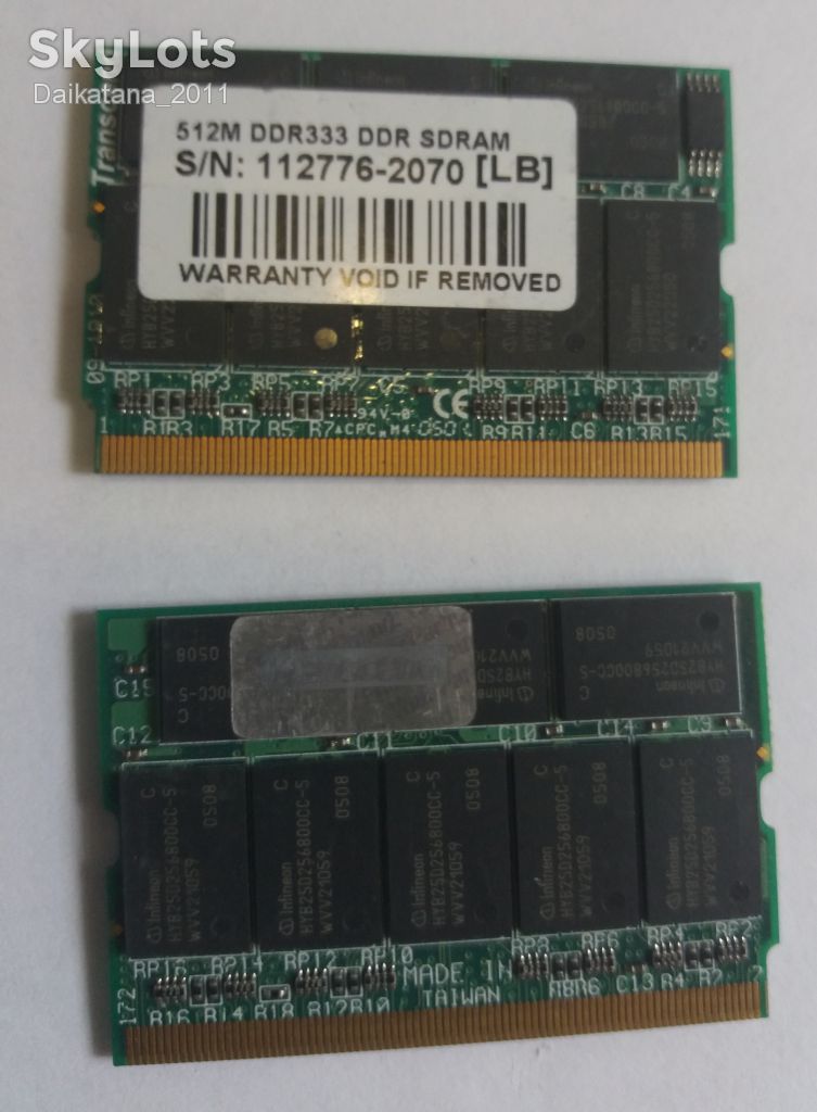 Модуль памяти 512 MB DDR333/PC2700 DDR SDRAM 172-pin MiniDIMM µDIMM - фото фото фото 1