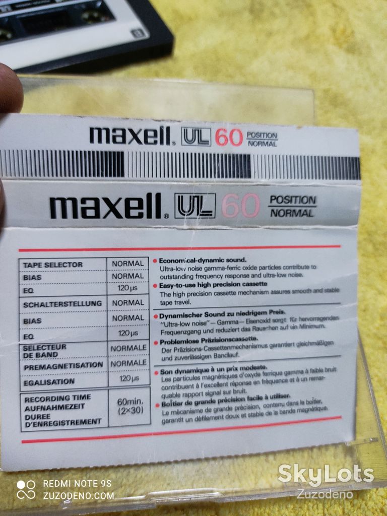 Б/У Аудио кассета MAXELL UL 60 - фото фото фото 7