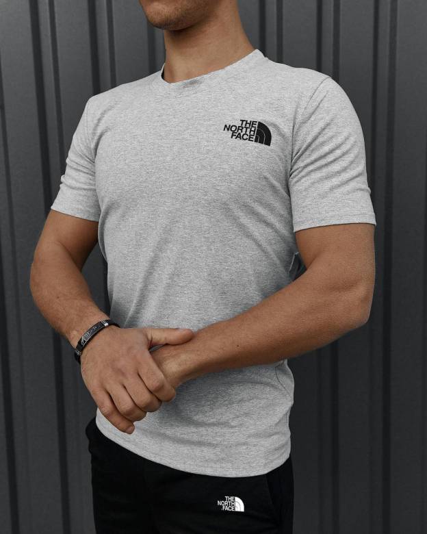 Футболка TNF серая M - фото фото фото 2