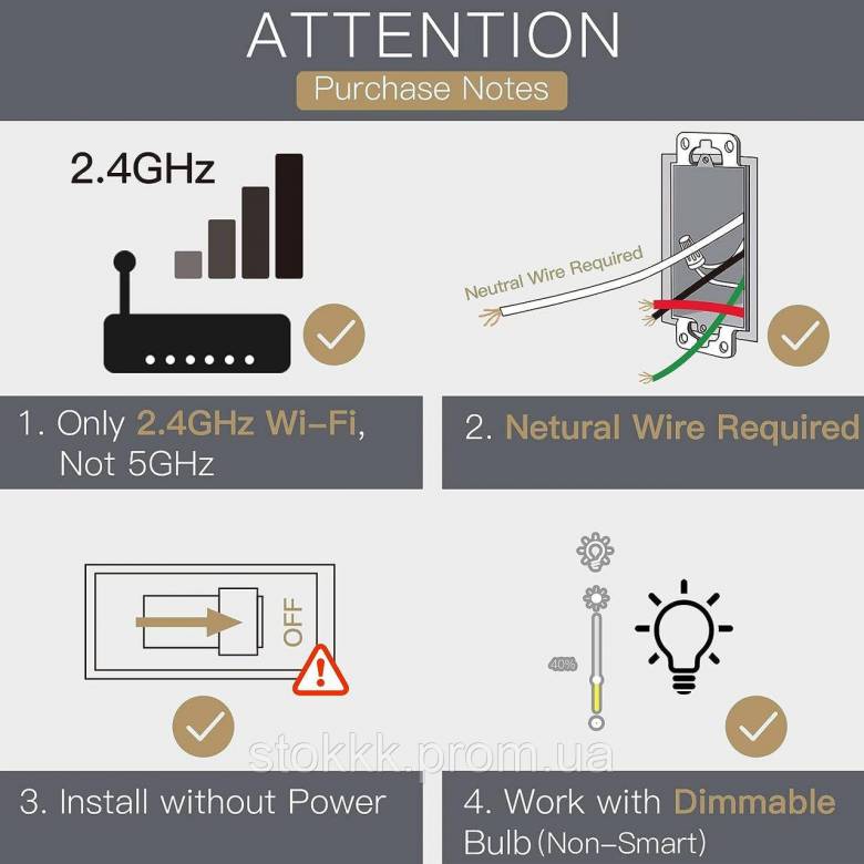 MOES Smart Alexa WiFi RF433 диммерный выключатель Smart Life - фото фото фото 4