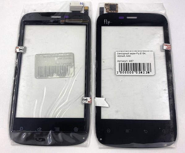 Сенсорний екран Fly E154, чорний, AAA - фото фото фото 0