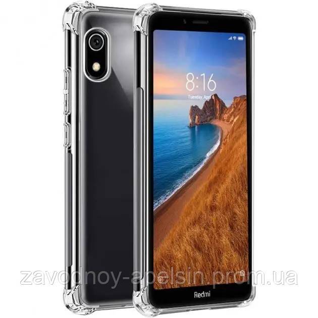 Xiaomi Redmi 7A Прозрачный чехол Антишок (углы) - фото фото фото 0